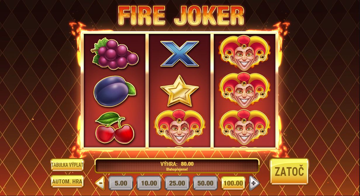 Fire Joker Fortune Clock